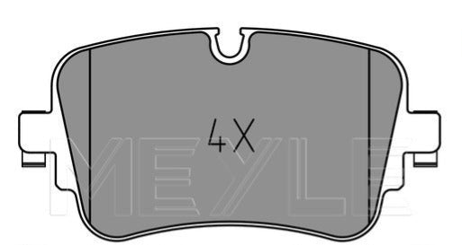 Audi A6 4A2, A8 4N2, Q7 4MB - Rear Brake Pad Set - 0252230717 - Meyle
