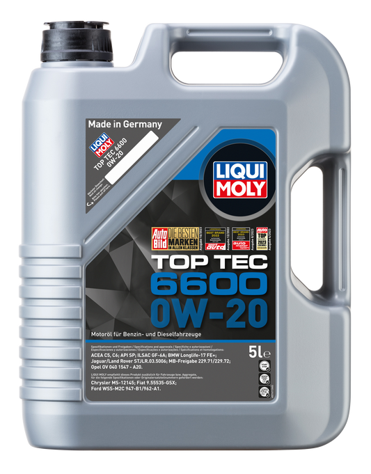 Jeep Compass, MGHEC, Tata Harrier Diesel Service Combo - Jeep Oil Filter + 5L 0W-20 Top Tec 6600 - 21411 Liqui Moly