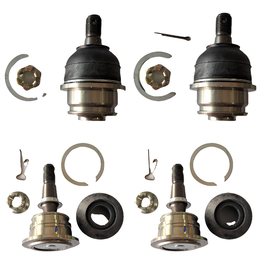 Toyota Fortuner, Innova, Innova Crysta - Suspension Goli Set of 4 (Upper and Lower Set) - 43330-09500, 43310-09040 - Toyota Genuine