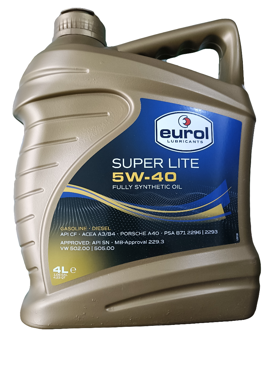 Eurol Super Lite 5W-40 Fully Synthetic Engine Oil 4L - Eurol