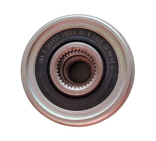Maruti Suzuki Baleno, Ciaz, Swift, Dzire, Ertiga, Ignis, S-Cross, Vitara Brezza (Diesel), Isuzu D-Max - Alternator Freewheel Clutch (Alternator Pulley) - For Denso Alternator 535 0306 10 - INA