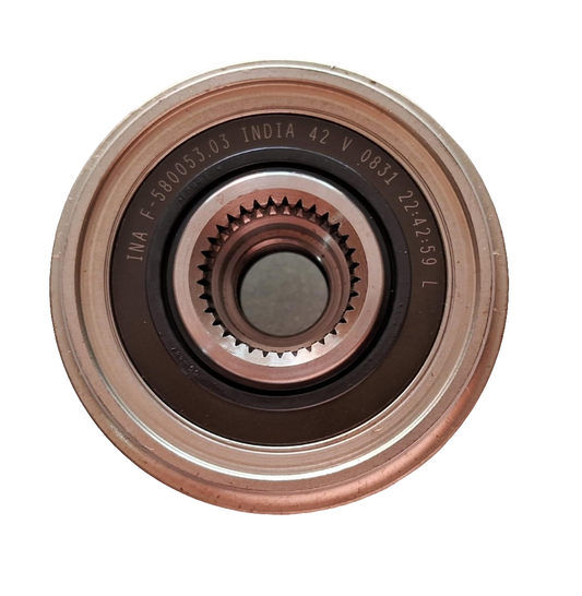 Hyundai Santa Fe, Jaguar XF I X250, Land Rover Range Rover Evoque L538, Maruti Suzuki Baleno, Ciaz, Swift, Dzire, Ertiga, Ignis, S-Cross, Vitara Brezza - Alternator Freewheel Clutch (Alternator Pulley) - 535 0263 10 (ALP 2489) - INA