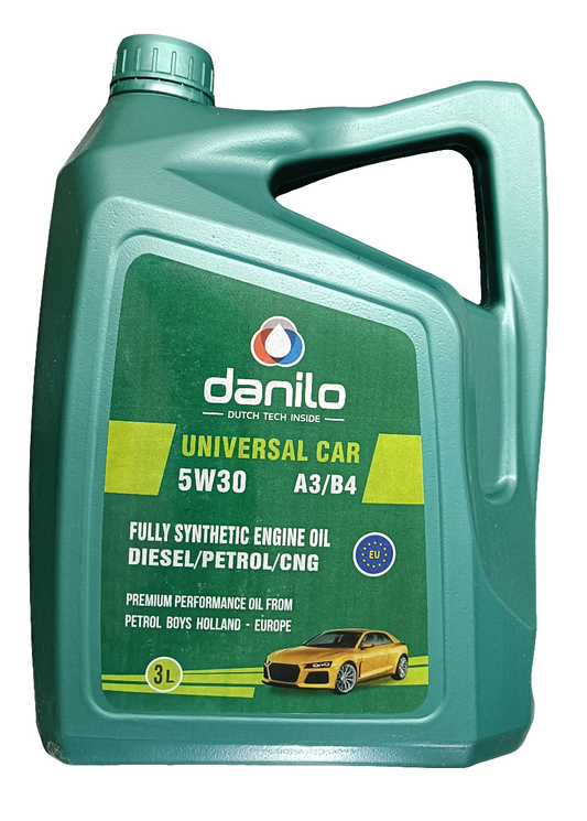 Danilo 5W-30 A3/B4 Fully Synthetic Engine Oil 3 Litres - Danilo Netherlands