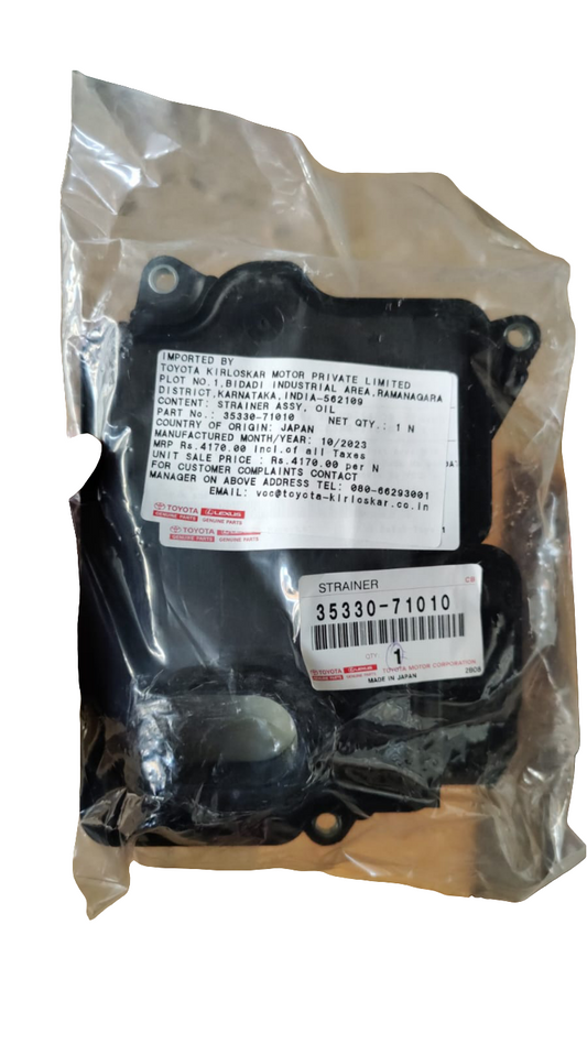 Toyota Innova Crysta, Fortuner, Land Cruiser Prado, Isuzu D-Max Automatic Transmission Filter - 35330-71010 Toyota Genuine