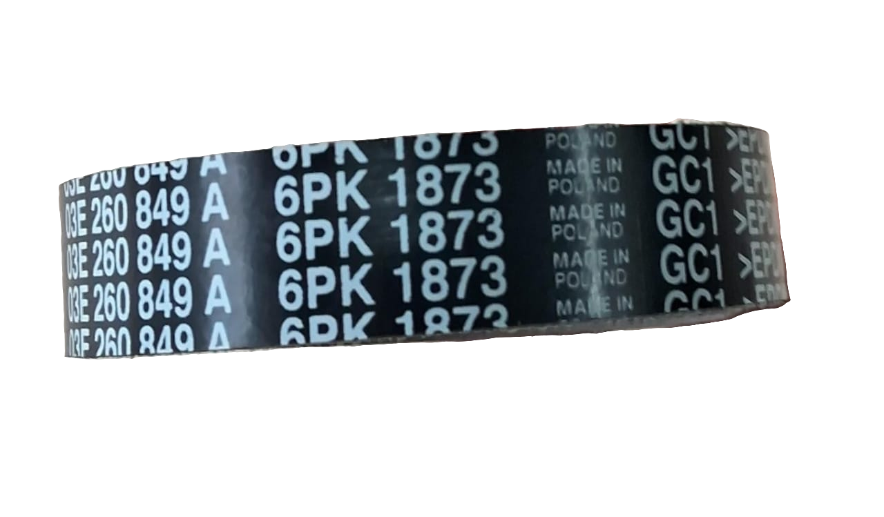 VW Polo, Ameo, Skoda Fabia 1.2 Petrol - Fan Belt (6 PK 1873) - 03E260849A - Volkswagen