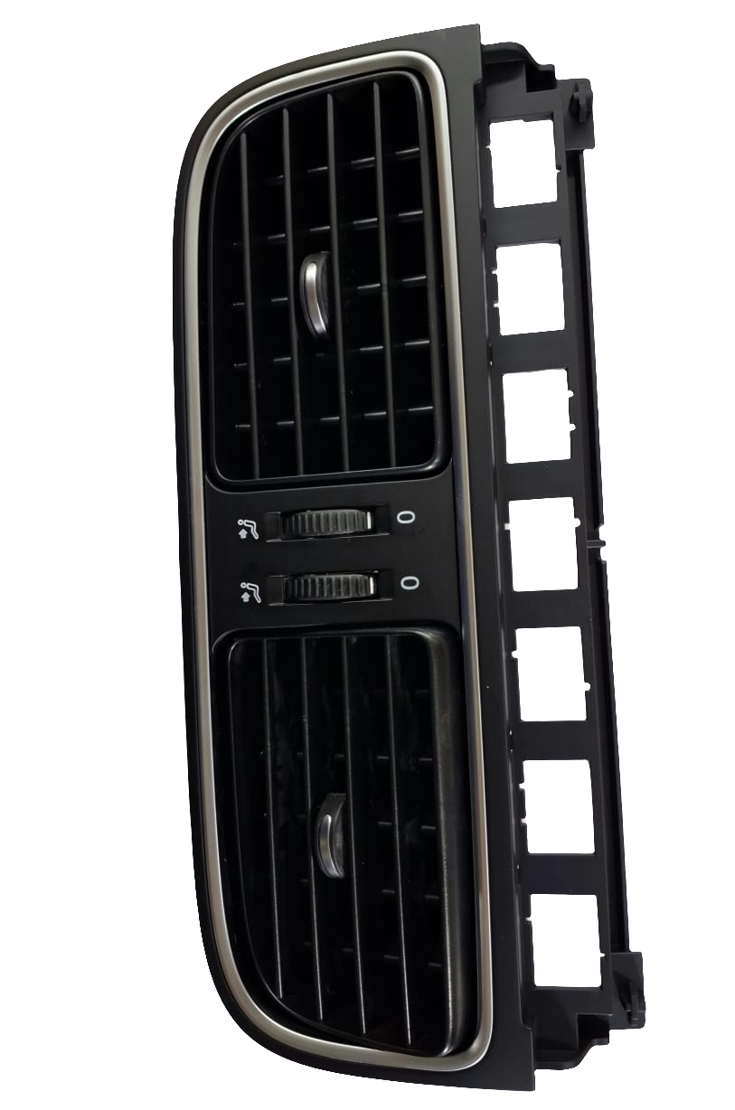 VW Ameo (2016-20), Polo (2009-19), Vento (2014-19), Skoda Rapid - Air Vent Center Chrome 6R0819728BCVAL - Volkswagen Genuine