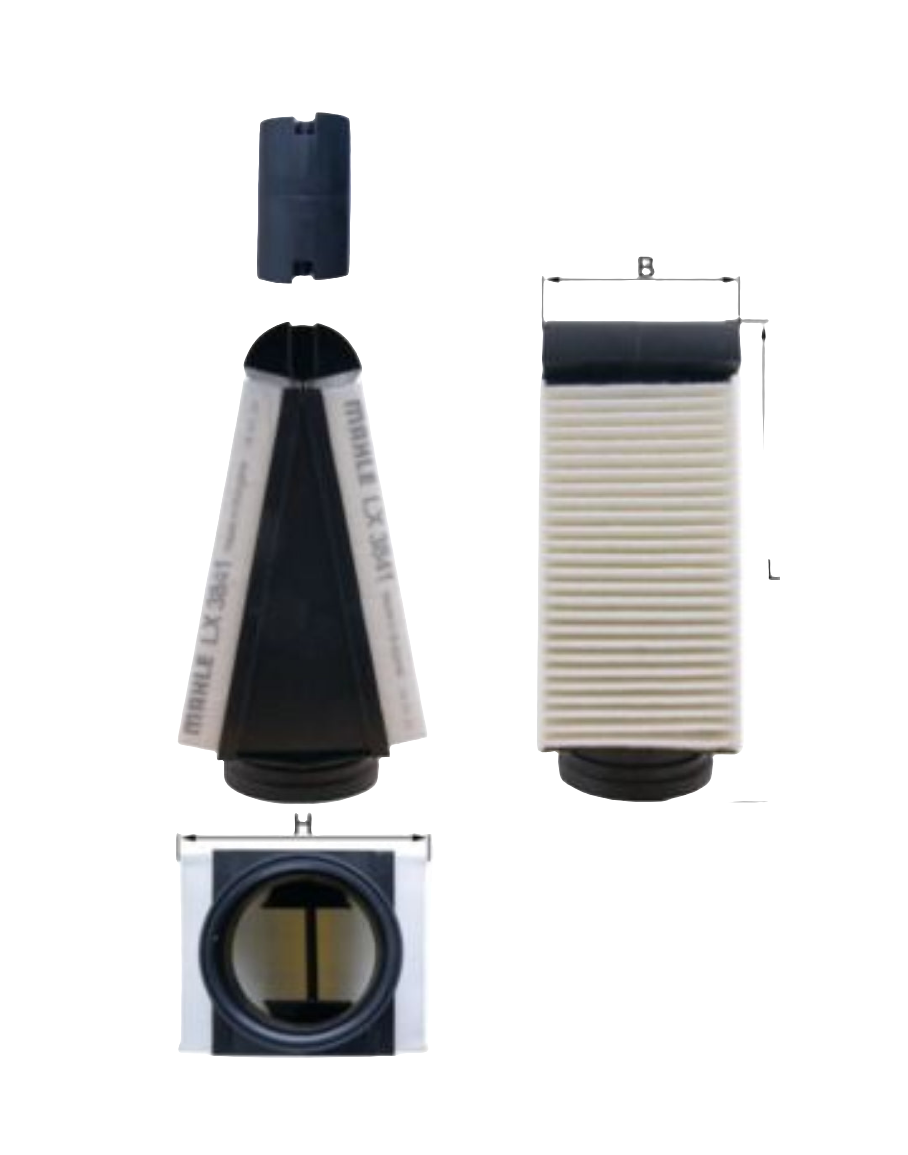 Mercedes C Class 205, GLC 253 Diesel Air Filter - LX 3841 Mahle