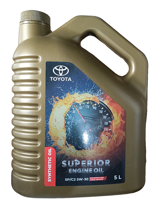 Toyota 5W-30 SP/C2 Synthetic Engine Oil 5 Litres - Toyota