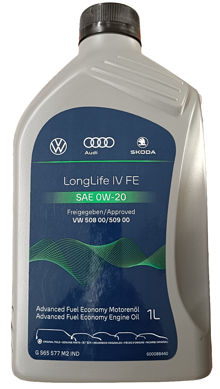 VW LongLife 1V FE SAE 0W-20 1L New Pack - VW 508 00/509 00