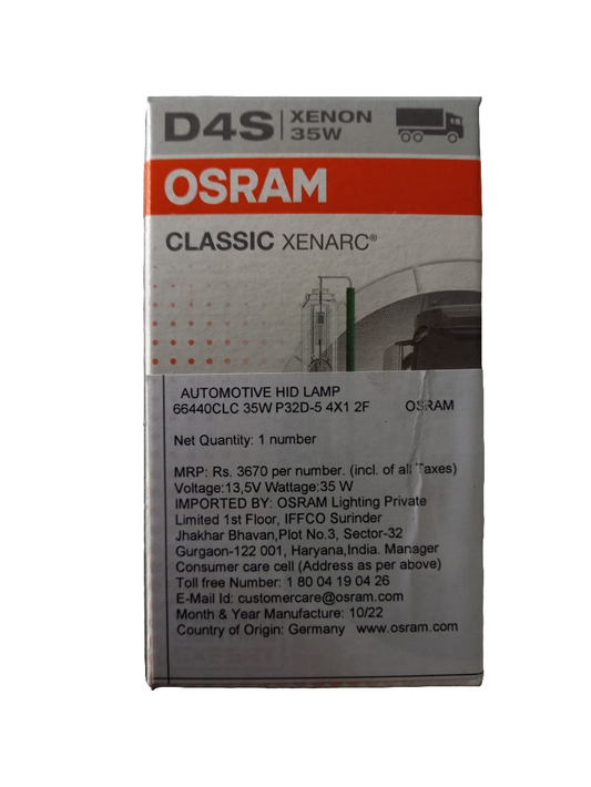 Osram D4S Xenon 35W Classic Xenarc - Head Light Bulb - Osram