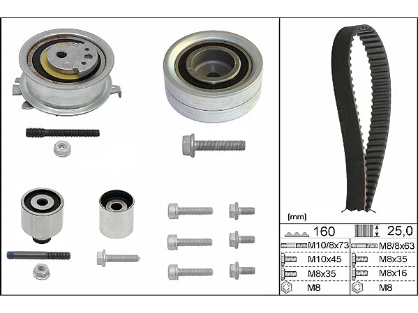 Skoda, Audi, VW 2.0 Diesel Timing Kit - 530055010 INA