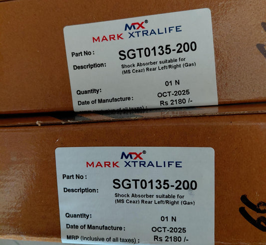 Maruti Suzuki Ciaz Rear Shocker Set - SGT0135-200 Mark Xtralife