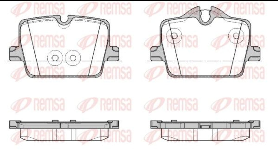BMW 3 Series G20, G21, G22, G26, G29 - Rear Brake Pad Set - 1874.00 Remsa