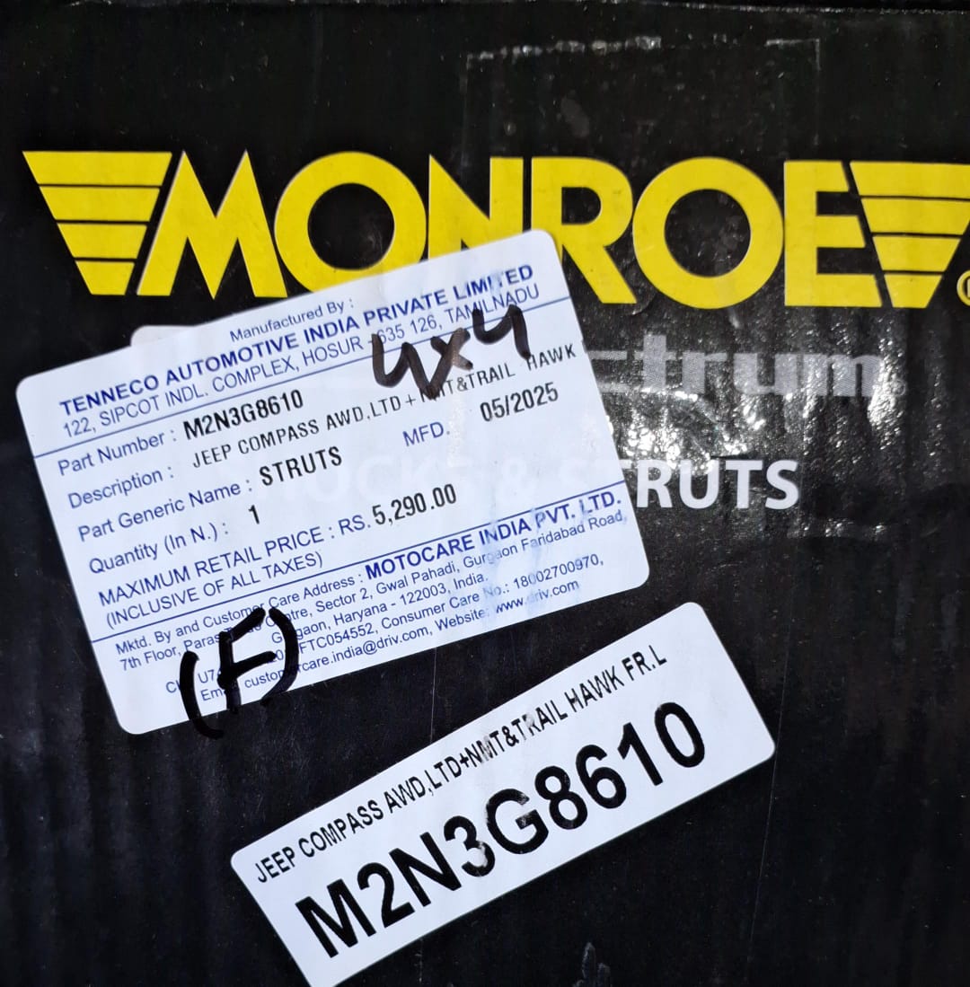 Jeep Compass 4×4 Front Shocker Set - Monroe