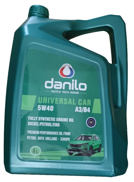 Danilo 5W-40 A3/B4 Fully Synthetic Engine Oil 4 Litres - Danilo Netherlands