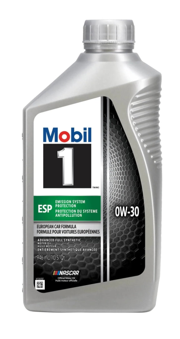 Mobil 1 Advanced Full Synthetic Engine Oil 0W-30 ESP 1L - Mobil