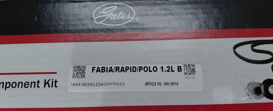 VW Polo, Fabia, Rapid 1.2L Petrol Fan Belt Adjuster Kit - 7884-9639115A Gates