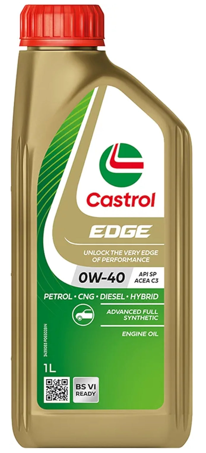 Castrol Edge Synthetic 0W-40 Engine Oil 1L- Castrol