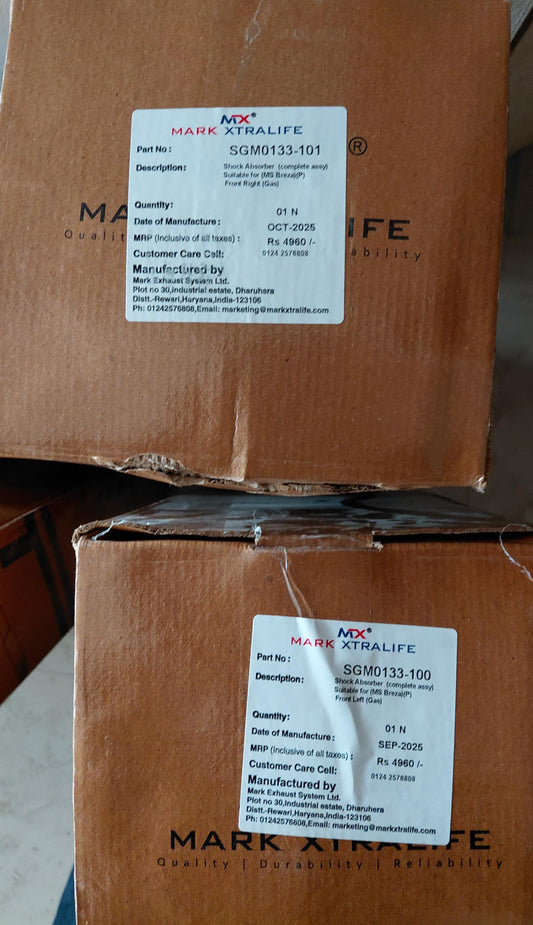 Maruti Suzuki Brezza Petrol Front Shocker (Full Assembly) Set - SGM0133-100 & SGM0133-101 Mark Xtralife