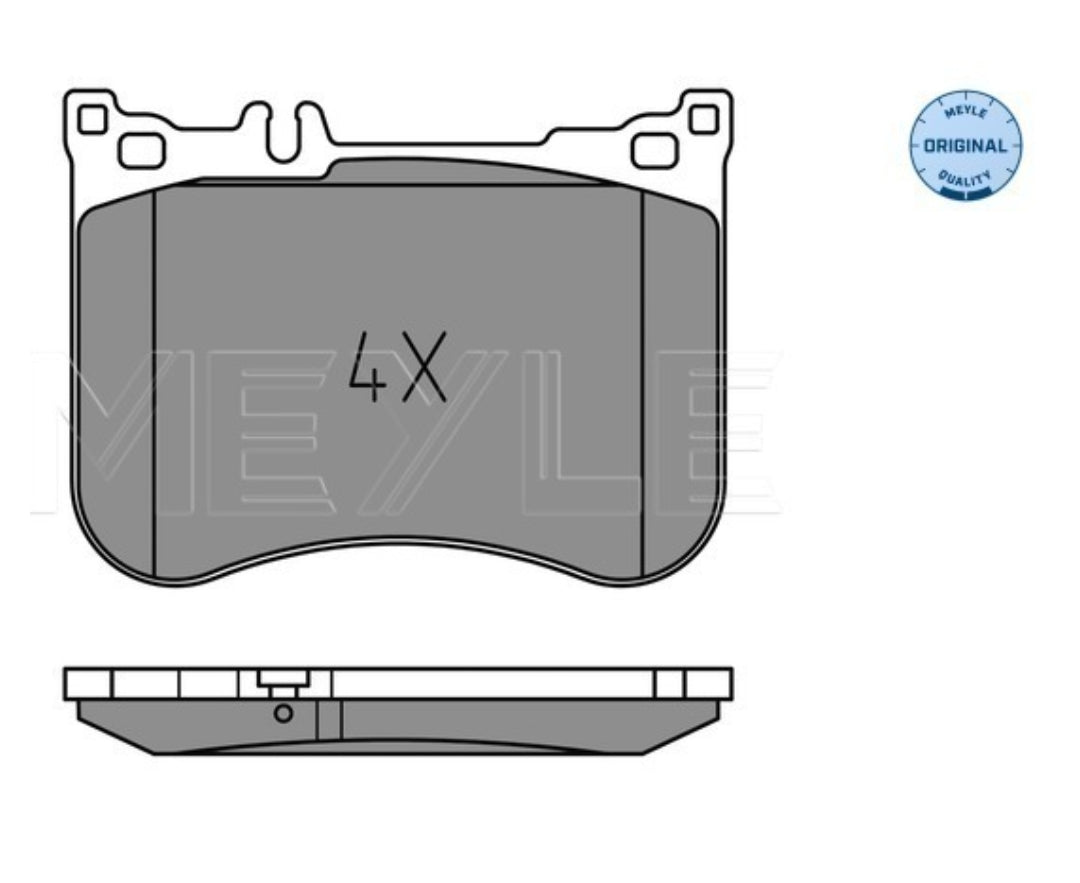 Mercedees C217, S222, R231 Front Brake Pad Set - 0252570617 Meyle Germany