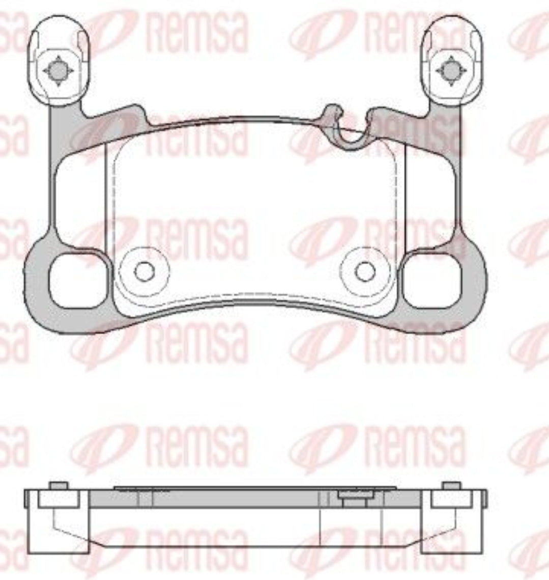 Porsche Cayenne 9YA, 9YB Rear Brake Pads 2017 Onwards - 1864.00 Remsa