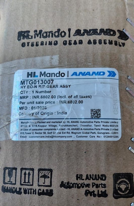 Hyundai Eon Steering Assembly - MTG013007 Mando