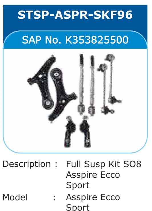 Ford Ecosport, Figo Aspire Full Suspension Kit - STSP-ASPR-SKF96 Varroc
