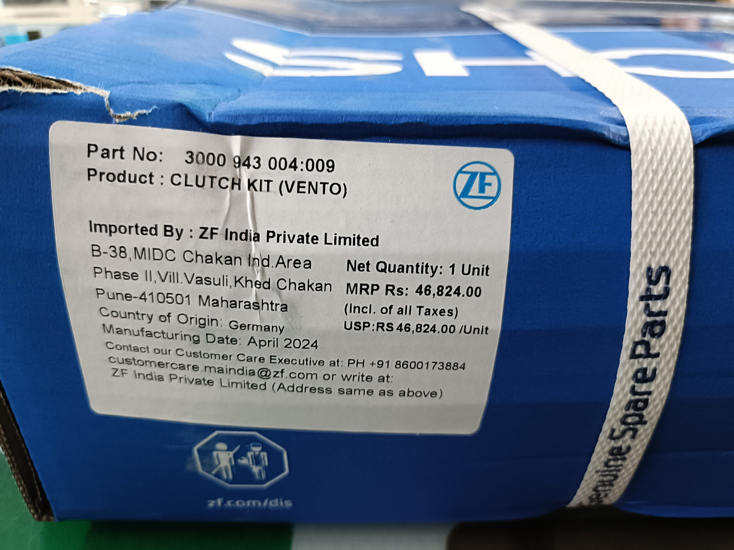 VW Vento, Ameo, Skoda Rapid Diesel Automatic Clutch Kit - 3000943004 Sachs