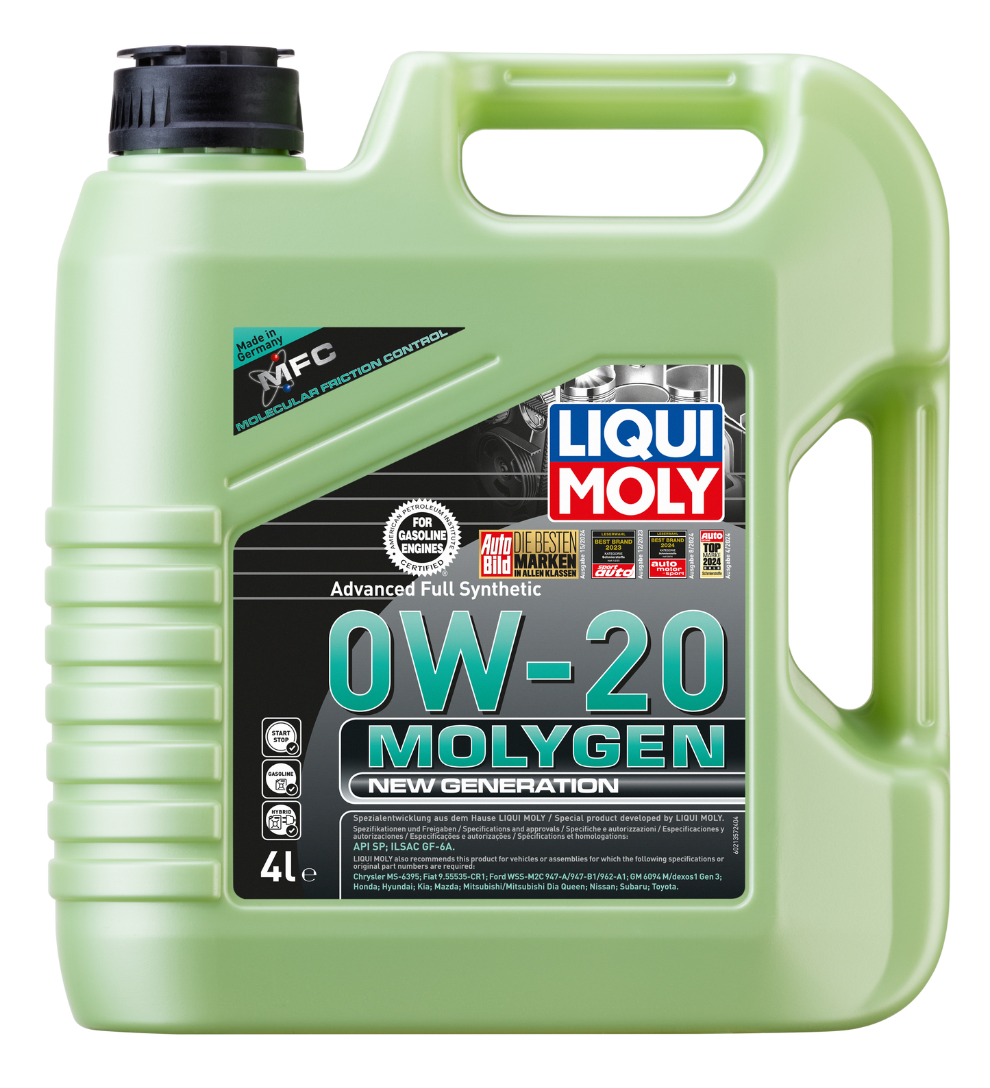 Liqui Moly Molygen 0W-20 Advance Full Synthetic 4L - 21357 Liqui Moly