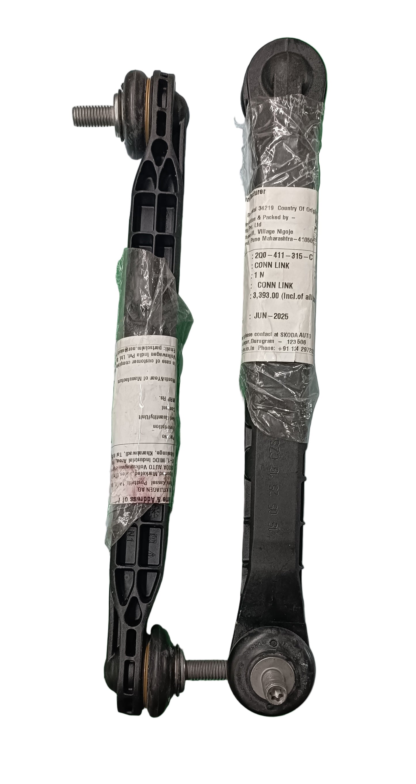 VW Taigun, Skoda Front Stabilizer Linker Set 2Q0411315C - Volkswagen