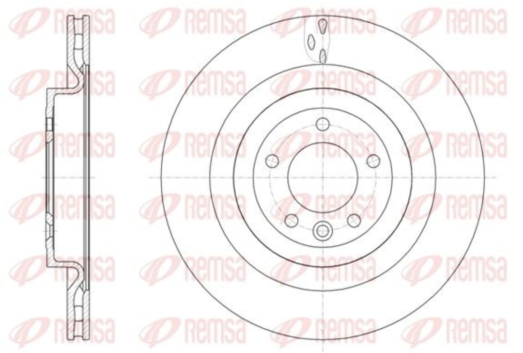 Land Rover Range Rover Sport I L320 Rear Disc Rotor Set Dia 365 mm - 61612.10 Remsa
