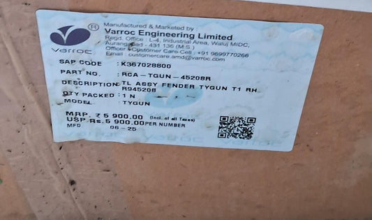 VW Taigun Tail Light Right - RCA-TGUN-45208R Varroc