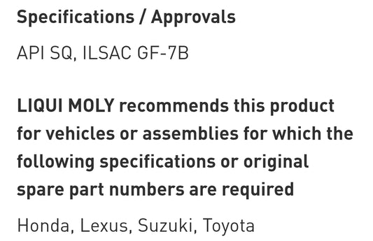 Liqui Moly Special Tec AA 0W-16 4L - 21327 Liqui Moly