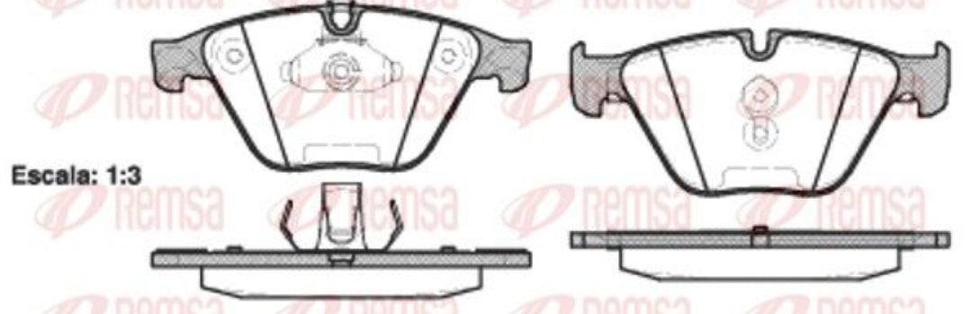 BMW 5 Series F10 530d - Front Brake Pads - Remsa