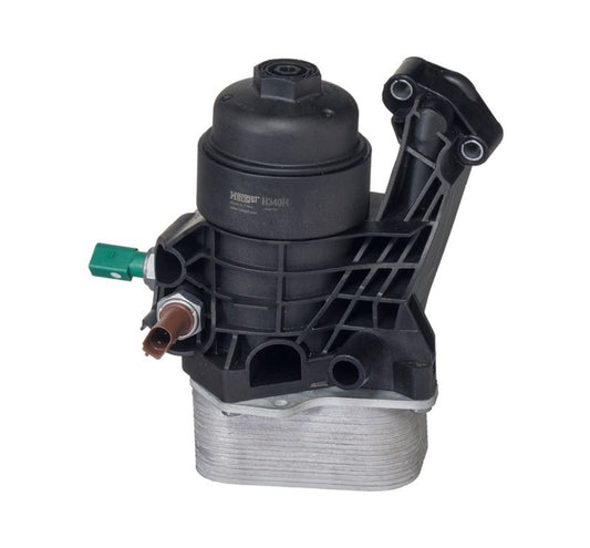 Audi A1 8X1, A3 8V2, Q3 3FB, TT FV3, Q2 GAB, Skoda Kodiaq NS6, Rapid NH3, VW Beetle 5C1, Jetta IV, Polo VI, Tiguan, Skoda Octavia III, IV, Yeti 5L Diesel Oil Cooler Body Complete - H340HD922 Hengst