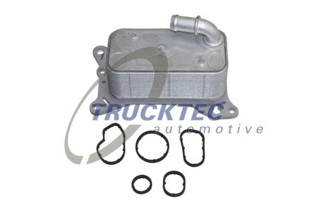 Mercedes W176, W204, W212, W205, C117, X156, X253, W222, W246, W166 200cdi, 220cdi, 250cdi Oil Cooler - 02.18.102 Trucktec Germany
