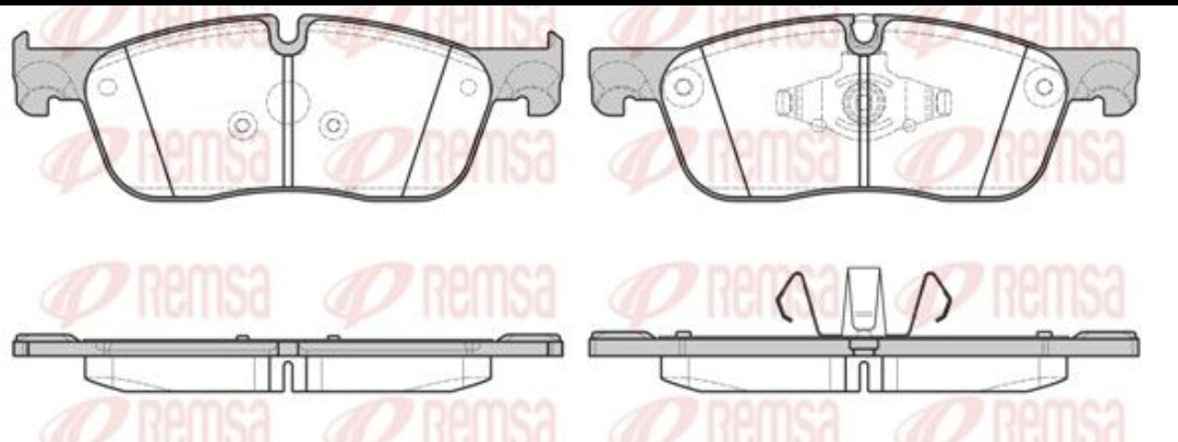 Land Rover Discovery Sport L550, Evoque L538 Front Brake Pad Set - 1633.00 Remsa