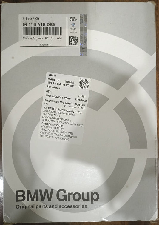 BMW Genuine AC Filter - 64115A1BDB6 BMW