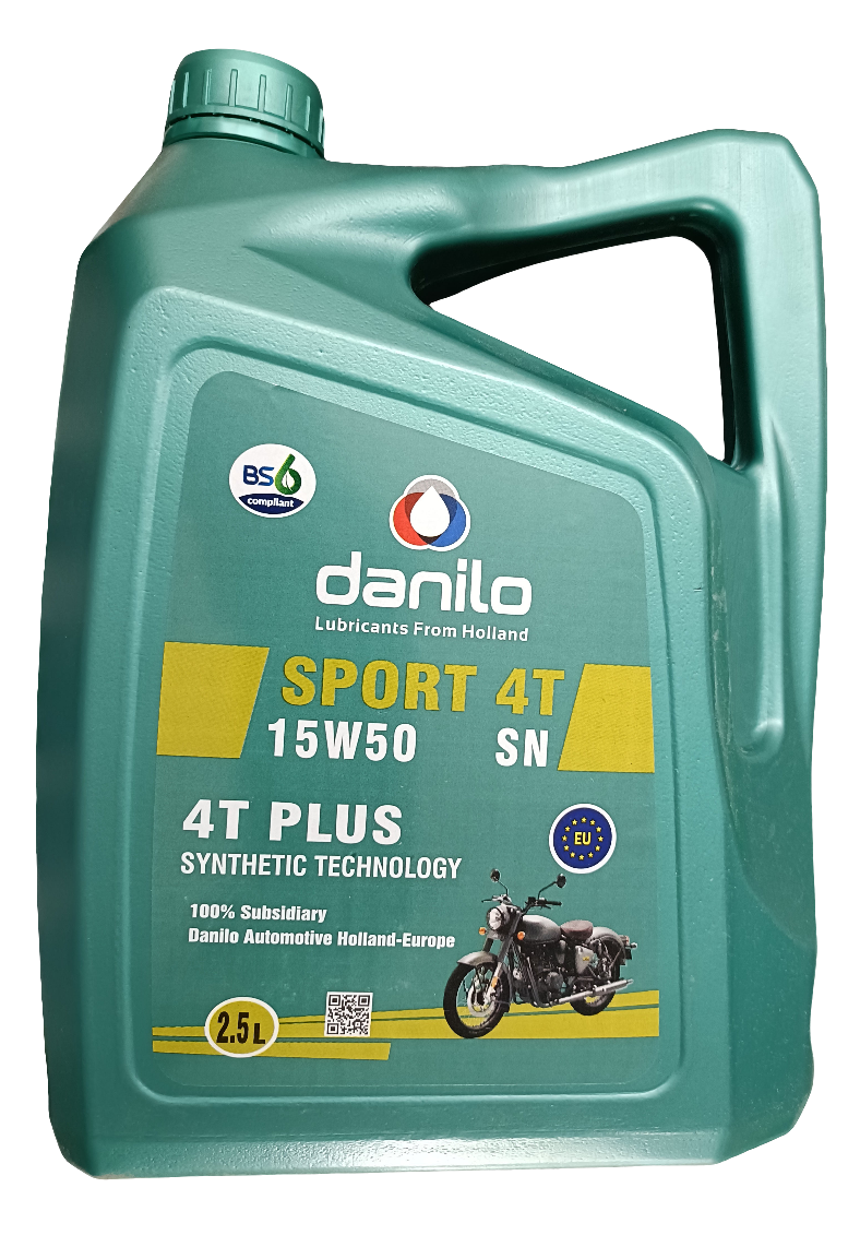 Danilo Motorbike Sport Cruise 4T Oil 15W-50 Bullet API SN 2.5L - Danilo Netherlands