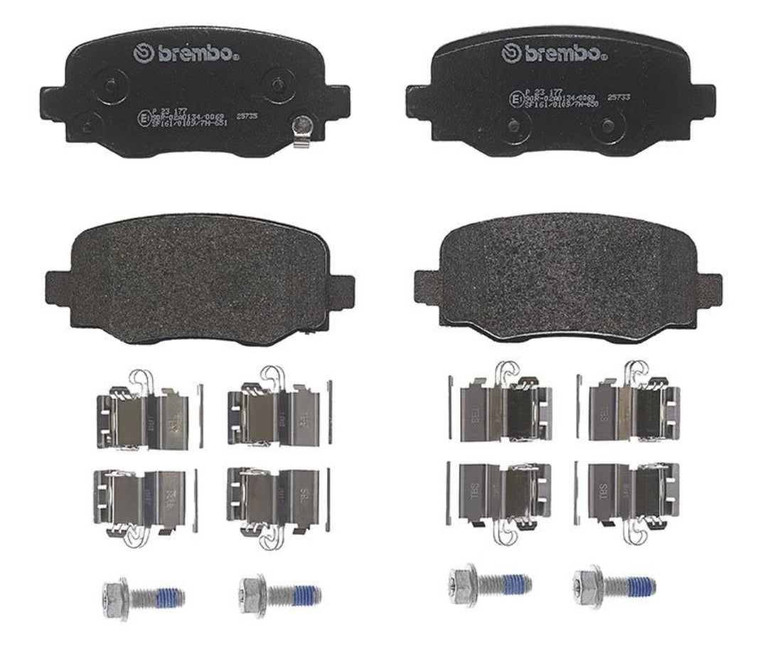 Jeep Compass Rear Brake Pad Set - P23177 Brembo