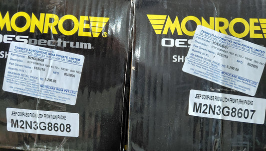 Jeep Compass Front Shock Absorber Set - M2N3G8607 & M2N3G8608 Monroe