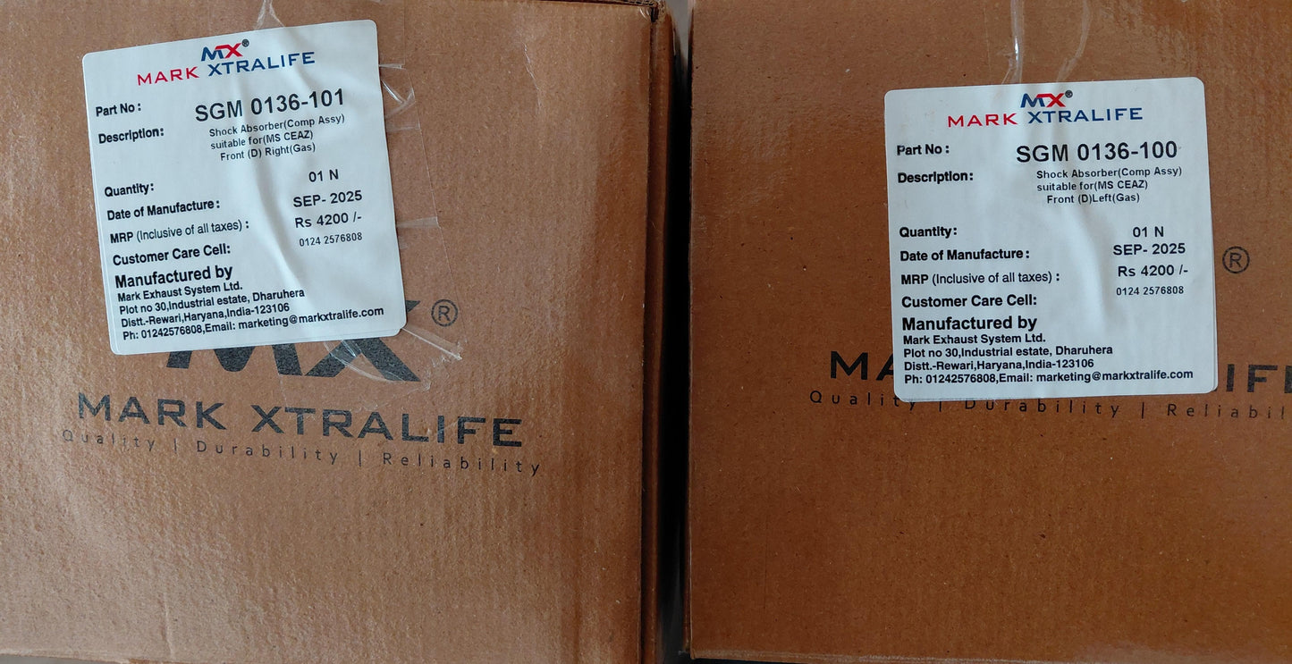 Maruti Suzuki Ciaz Front Shocker Assembly Set - SGM0136-100 & SGM0136-101 Mark Xtralife