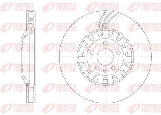 Audi Q5 FYB, E-Tron, VW Touareg CR7 Front Disc Rotor Set Dia 375 mm - 62562.10 Remsa