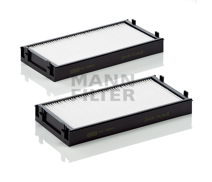 BMW X5 (E70, F15), X6 (E71, F16) - AC Filter Set OE 64116945593 -Mann CU 2941-2