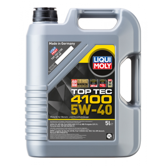 Liqui Moly Top Tec 4100 5W-40 5 Litres Manufacturing 2025 - 9511 Liqui Moly
