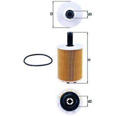 Audi A3, A4, A6, Q5, Skoda Laura, Superb, Yeti, Fabia, VW Passat, Jetta, Beetle - Mahle Oil Filter - OX 188D
