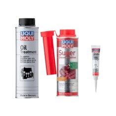Liqui Moly Oil Treatment 300 ml + Super Diesel Additive 200 ml + Gear –  Motorparts Junction
