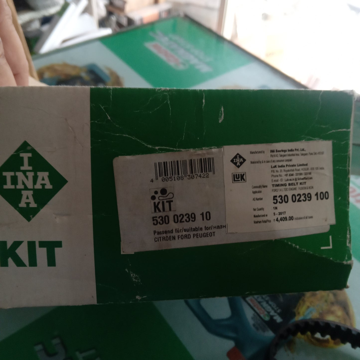 Ford Figo, Fiesta Timing Belt Kit (5300239100E) INA Motorparts