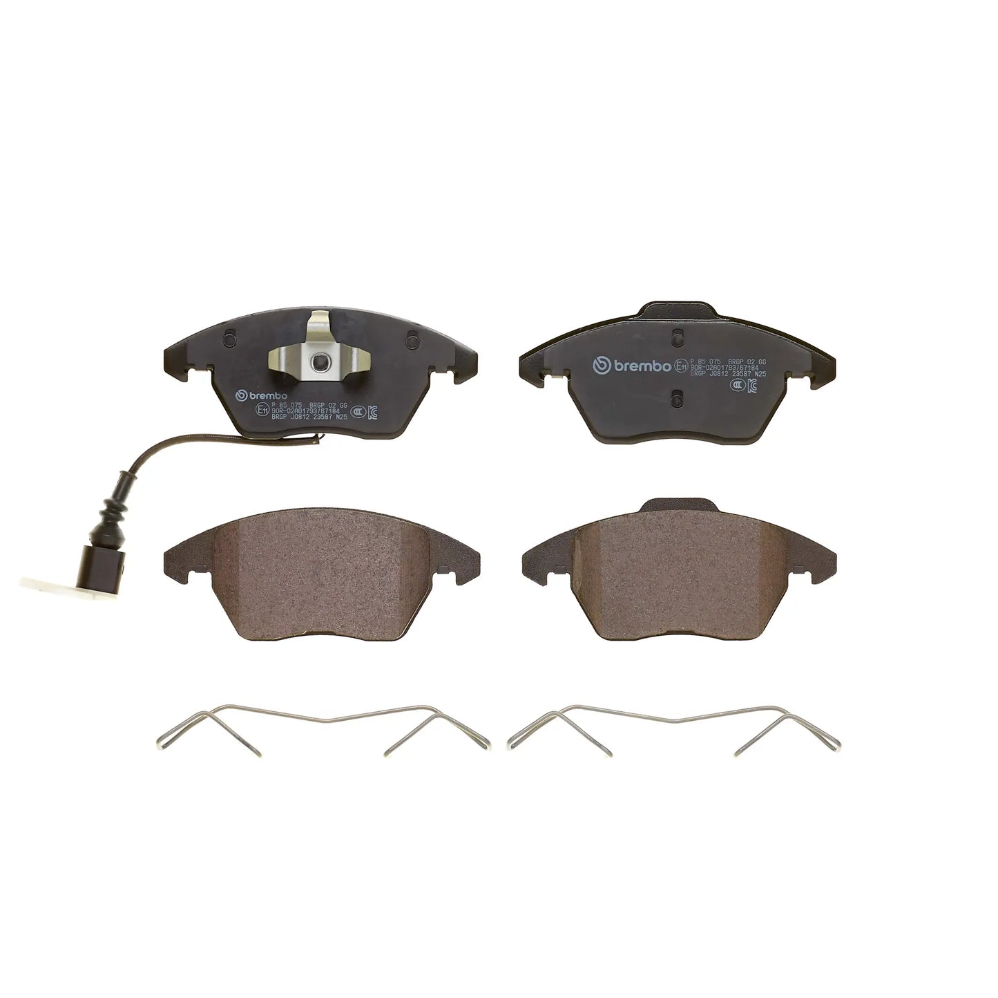 Audi A1 8X1, A3 8P1, Skoda Superb, Yeti, VW Beetle, Jetta - Front Brake Pad Set P85075 - Brembo