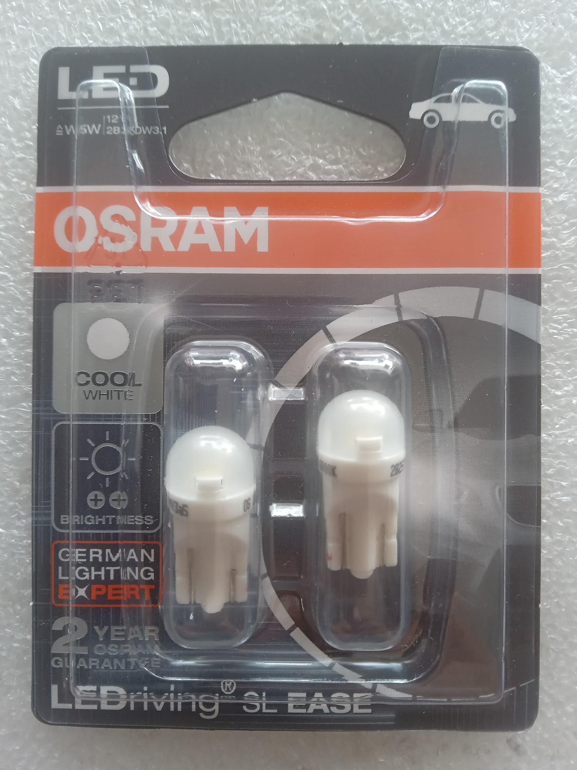 Osram W2.1×9.5d 12V 1W LED Auxiliary Lamp ( Indicator ) Set of 2